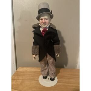 W.C. Fields 16" Effanbee Doll- 1980 Vintage Centennial Doll With Hat Stand